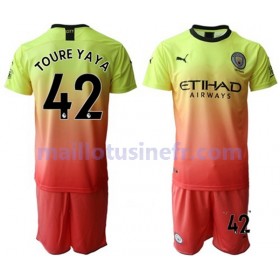 Maillot de Foot Manchester City Toure Yaya 42 Troisième 2019-20 - Enfant